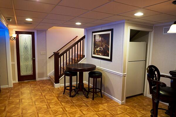 After basement remodeling with additional bathroom