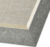 Our panels are made from 2 1/2-in. thick rigid foam insulation with 1/2-in. thick cement board cladding
