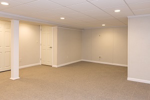 A complete finished basement system in a Fond Du Lac home
