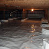 A very large, sealed, and waterproofed crawl space in Waukegan.