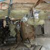 Crawl space insulation soaked with moisture and falling to the floor in Lake Zurich.