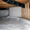 A clean, encapsulated crawl space in Fond Du Lac.