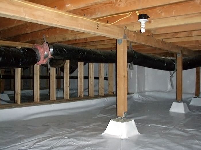 Crawl Space Cleanup In Brookfield New Berlin Milwaukee A Bright Clean Sealed Crawl Space In Burlington