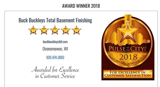 2018 Pulse of the City Award of Excellence for Customer Satisfaction!