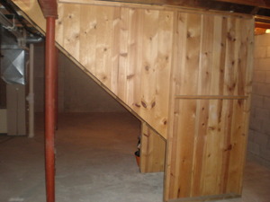 Ms. Daniels of Greenfield, Wisconsin's new usable living space! 