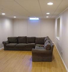 Basement Finishing Project in Cedarburg, WI