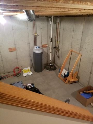 Old Sump Pump and Water Softener
