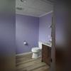 With our Seamless EverLast Walls, we created this beautiful half bathroom in this basement!