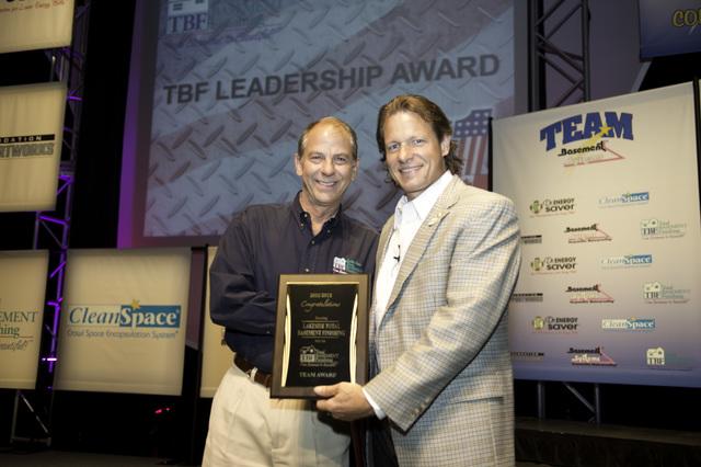 Buck Buckley's Total Basement Finishing has recently been awarded at the Team Basement Systems International Convention.